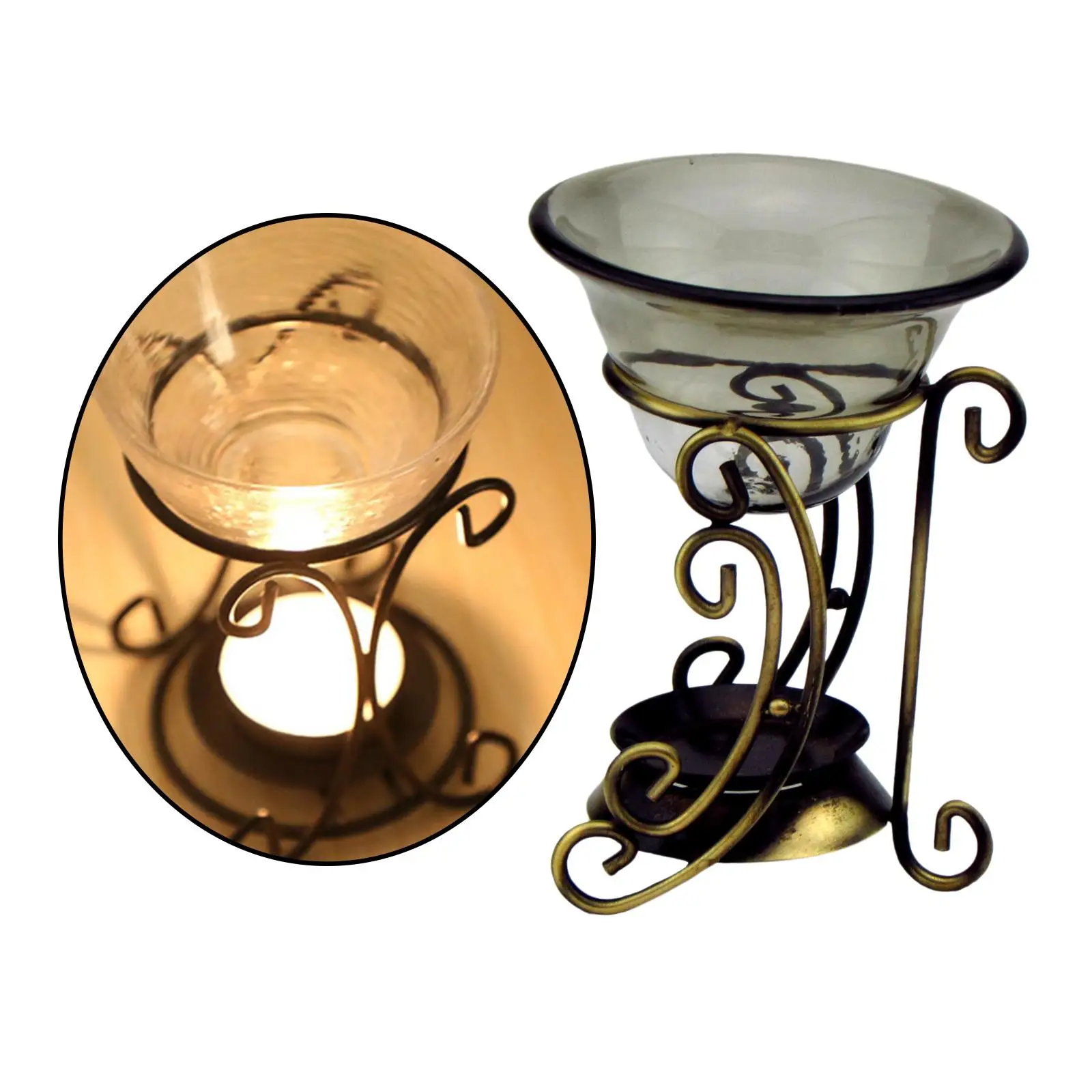 Quemador de horno de aromaterapia, lámpara de aceite esencial, relajante y calmante, difusor de Aroma Furna de hierro resistente, accesorio de horno
