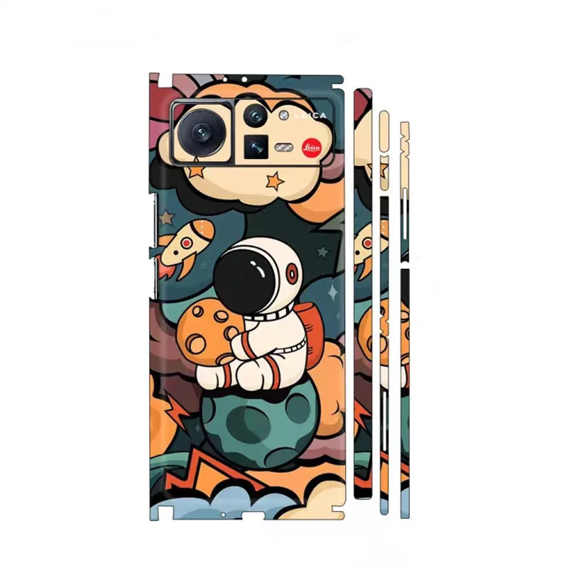 Pellicola Protettiva Colorata Per Xiaomi Mix Fold2 Adesivi Opachi Cover In Pelle Per Xiaomi Mix Fold Around Back + Cerniera + Adesivo Laterale