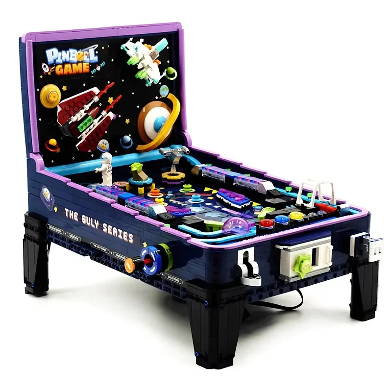GULY 60526 Technische MOC-Idee, Spielmaschine, Flipper, Tisch, Baustein, pädagogisches Ziegel-Montagespielzeug, Weihnachtsgeschenk für Kinder