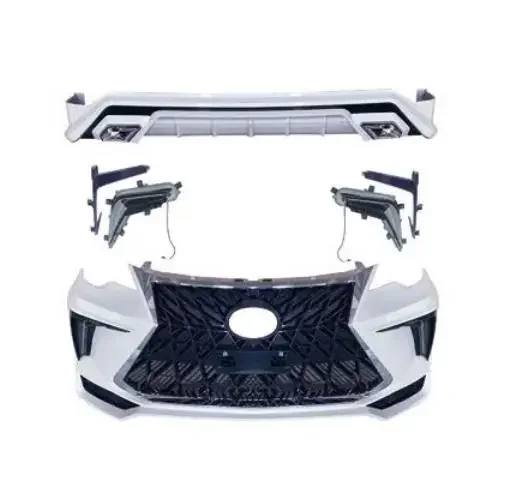 

Modified to 2021 Lexus LX style bodykit body kit sets the front and rear bumper sets for TOYOTA Fortuner car parts 2014-2020