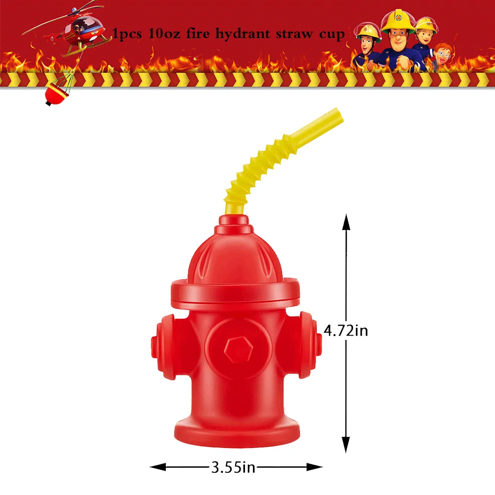 Feuerwehrmann Sam Luftballons Feuerwehrmann Party Tischdecke Geschirr Banner Kuchen Topper Kinder Feuerwehrauto Feuerwehrmann Sam Geburtstag Party Dekor – Detail 7