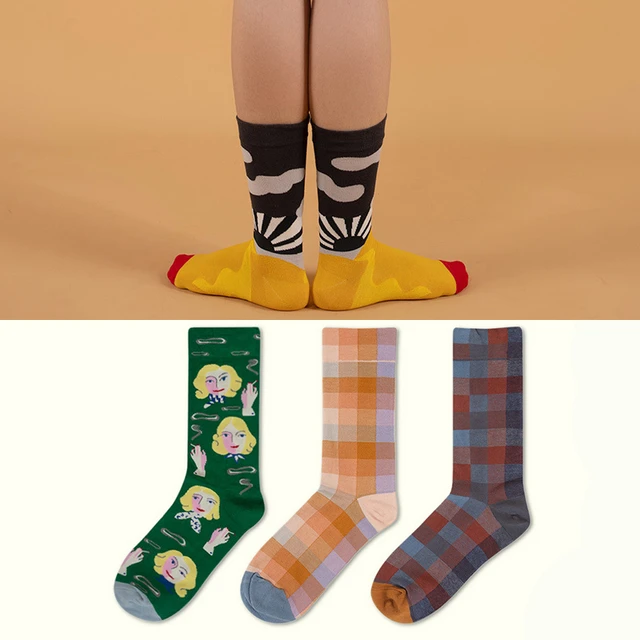 Autumn and winter new socks women's French forest plant series, high tube  tide socks, women's socks, autumn - AliExpress