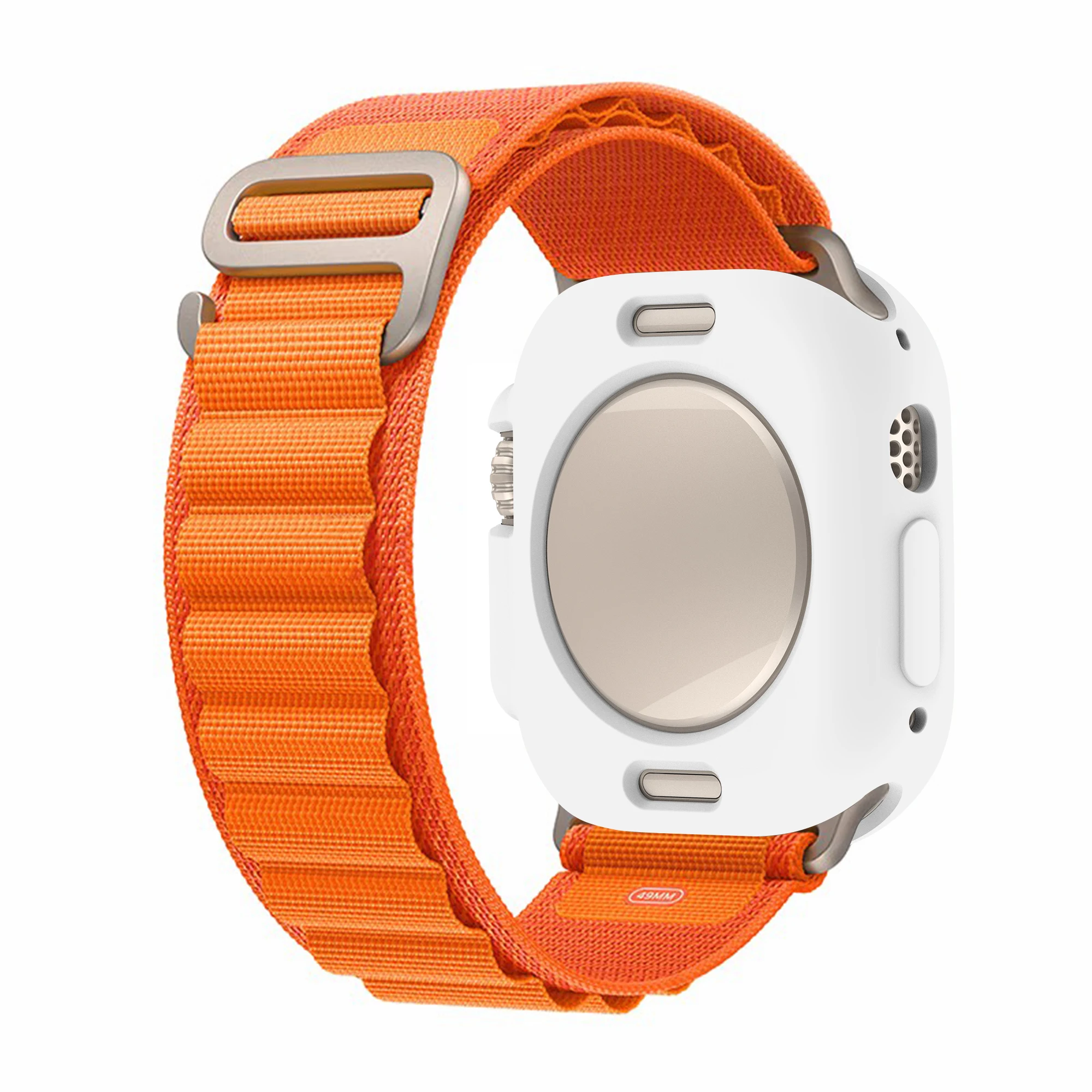 Candy-Colored TPU Protective Bumper for Smartwatch 49mm - Vibrant Accessories Collection