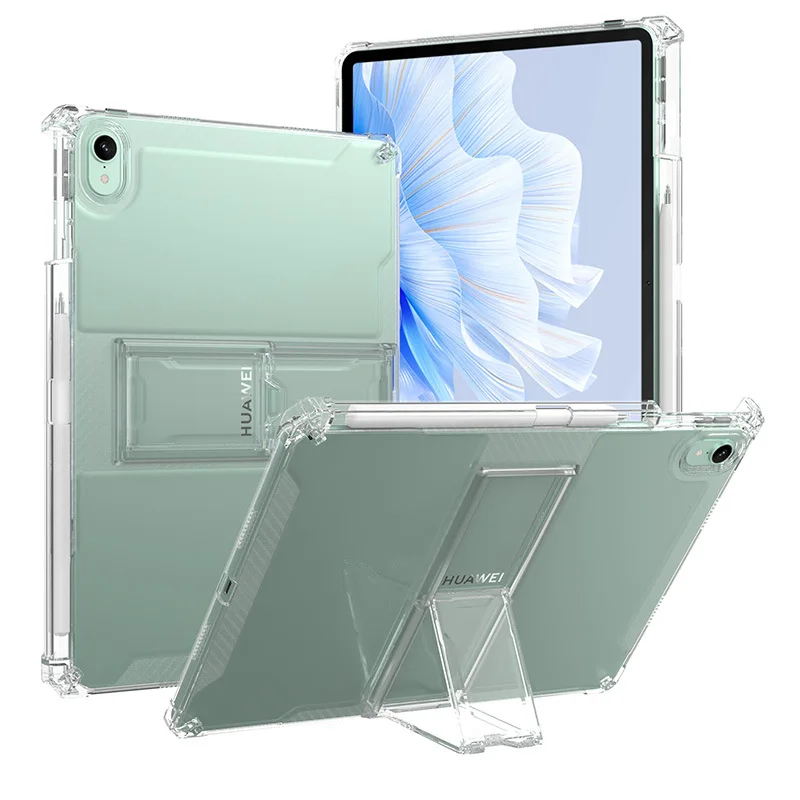 

For Hauwei MatePad Pro 11 2024 2022 Air 11.5" 11" 2023 2021 SE 10.4" 10.1" TPU Case With Pencil Holder Air-bags Protection Case