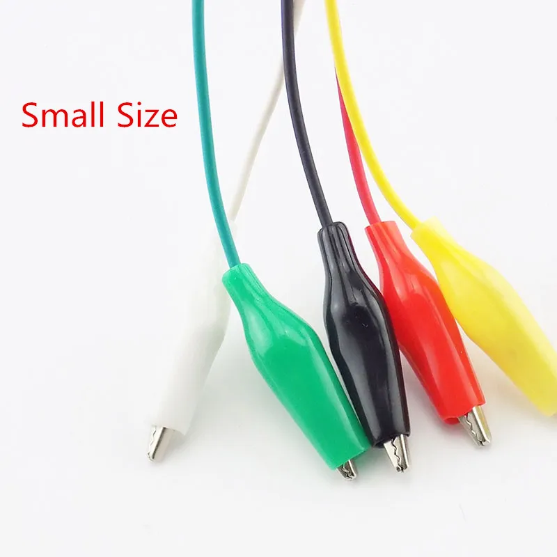 Alligator Clips Wire Double-ended Crocodile Clips Test Jumper Electrical DIY 1/5/10 Pcs