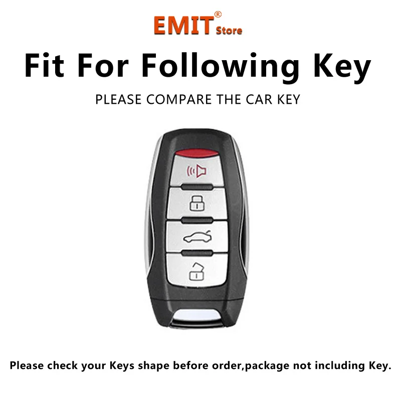 Premium Car Key Case Cover with Keychain Attachment for Great Wall Haval Remote Fobs