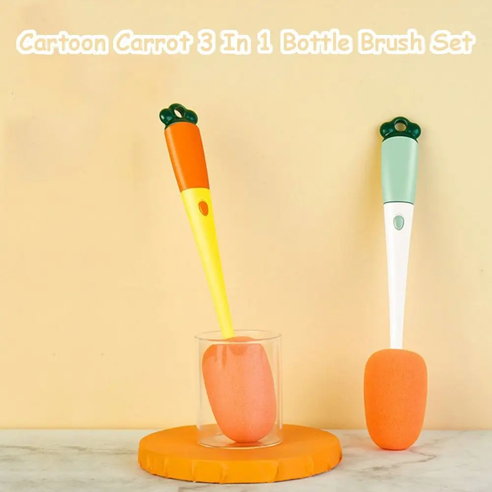 

Набор Щеток Для Чистки бутылок с водой и моркови, 3 в 1