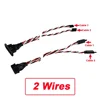 MPX 8 Pin Golden Plated Connector Multi-Wires Servo Extension Plug Male Female 2/ 3 Wires for RC Model Fixwing Glider Airplanes 5