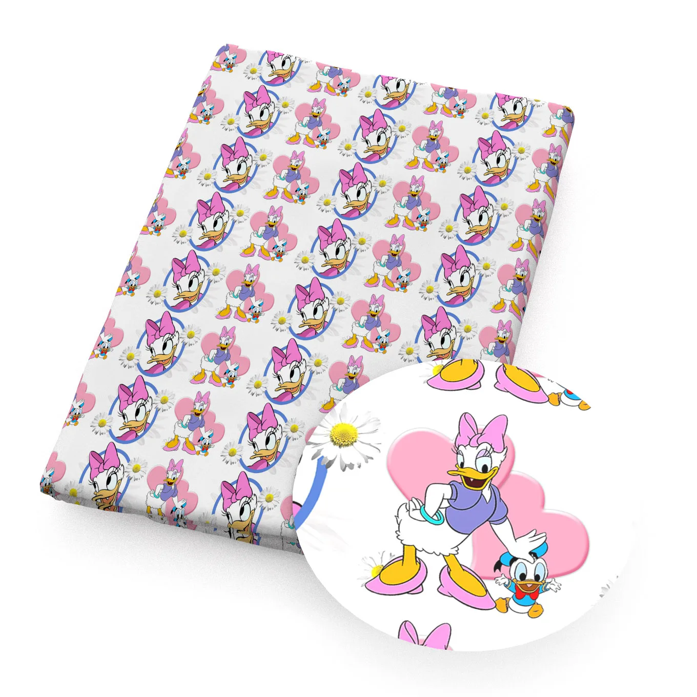thumbnail image 1 of Venta de telas de algodón para coser ropa, vestidos, acolchados, costura, patchwork, princesas de Disney, Mickey, Minnie Mouse, pato Donald, 1 of 5