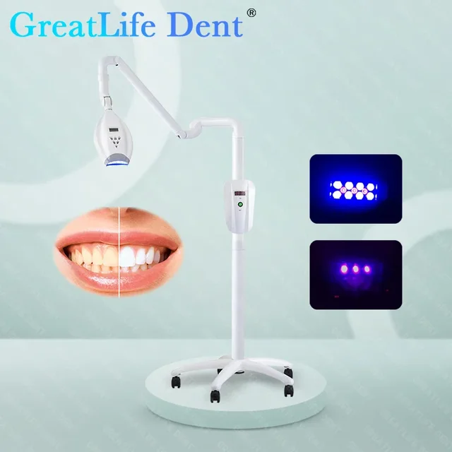 GreatLife Dent Dental 55W 11 Leds Powerful Teeth Whitening Machine Cold Blue Led Tooth Whitening Machine Accelerator Light Lamp
