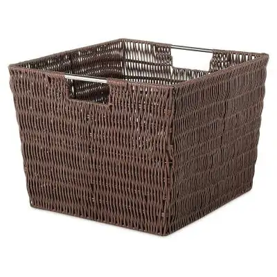 

Storage Tote Basket - Java - 13 x 15 x 9.8 Acrylic container Bathroom shelves Organizer for makeup Organizer bathroom Bathroom o