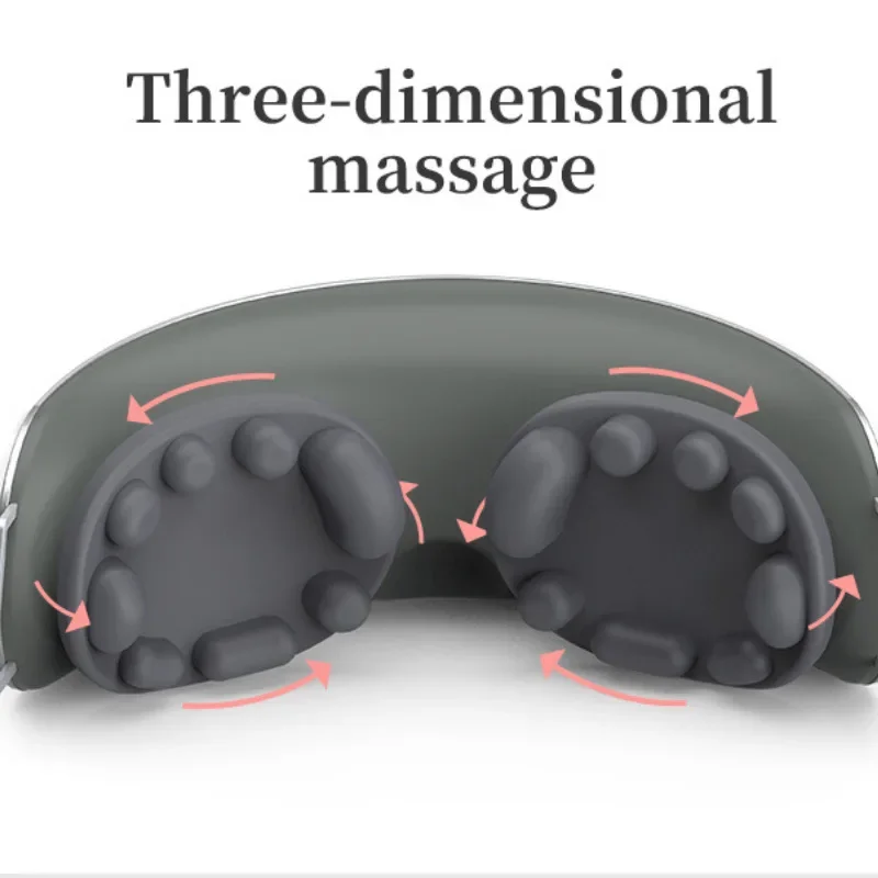 Electric Heating Eye Massager Rotating Kneading Eye Fatigue Relieve Hot Compress Therapy Massager Music Protect Eye Anti Wrinkle