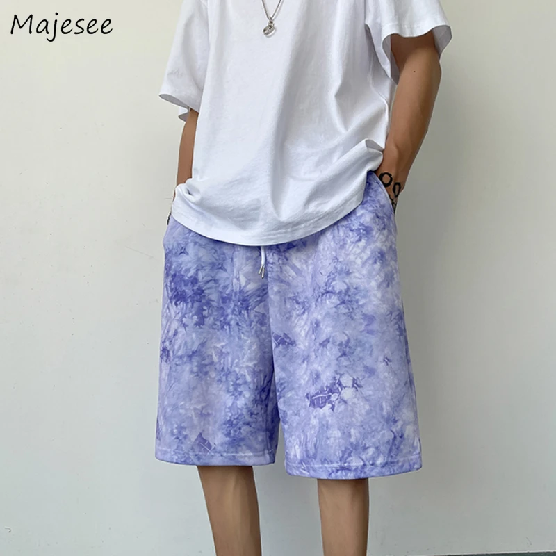 

Shorts Men Casual Streetwear Chic Ins Drawstring Beach Summer Simple Printed Pockets Loose Young Male Fashion Cool Teens Newly