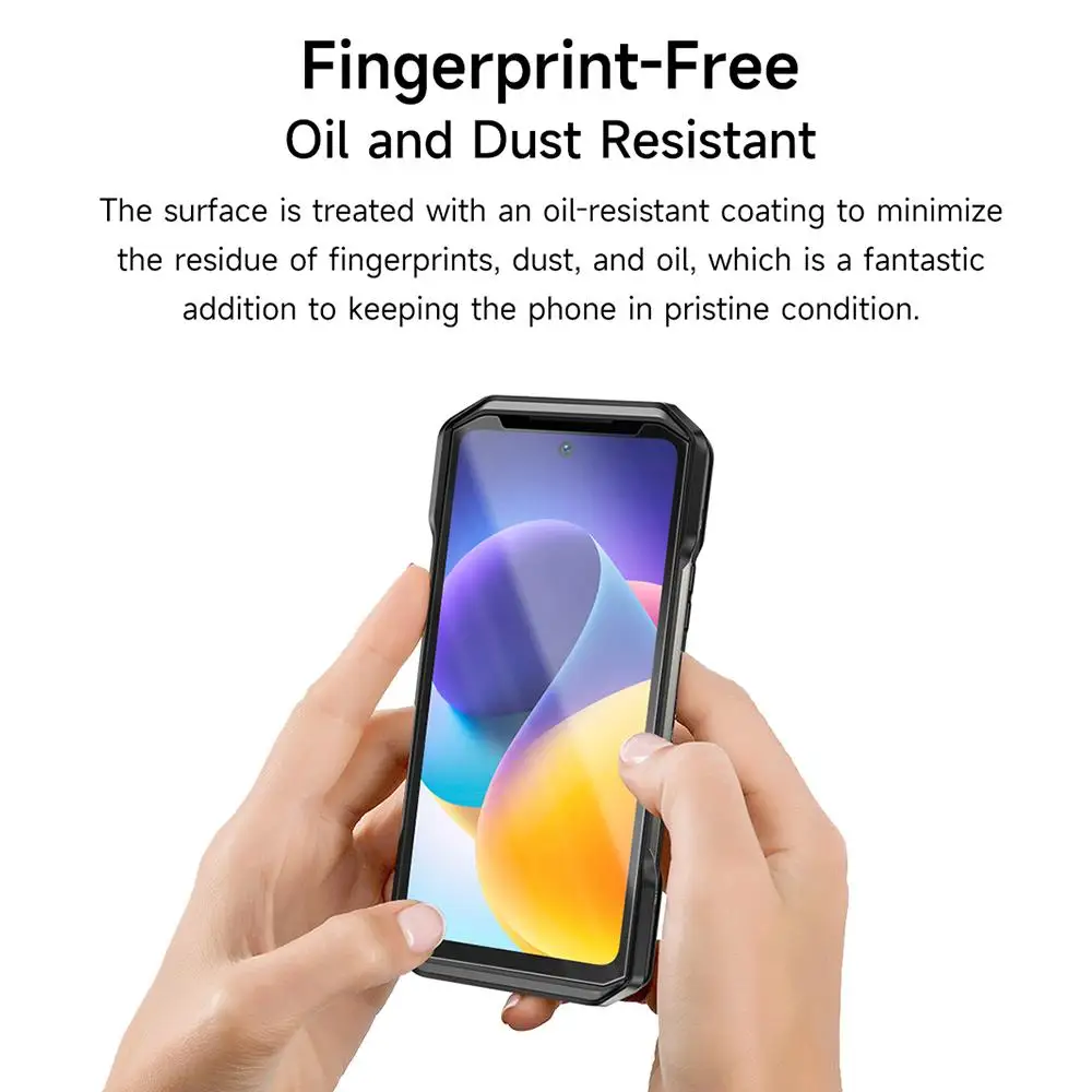 2-Pack HD Anti-Fingerprint Tempered Glass Screen Protector - Anti-Scratch Glass