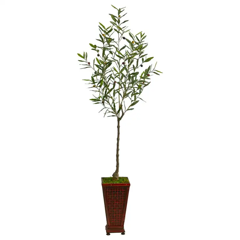 

Olive Artificial Tree in Decorative Planter