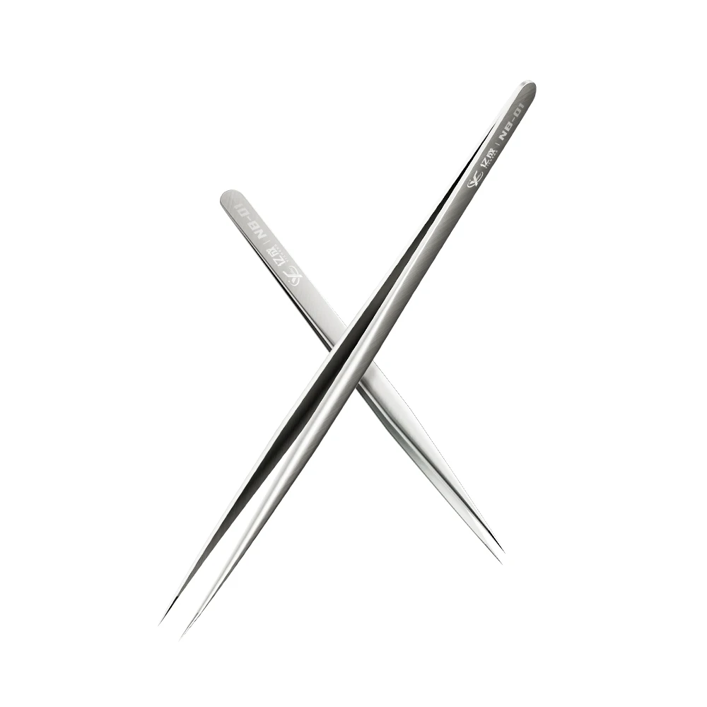 Handle Polish Tweezers Industrial Pinzas Phone Repair Tools Precise Tip Electronic PCB Motherboard Soldering Tweezer Hand Set