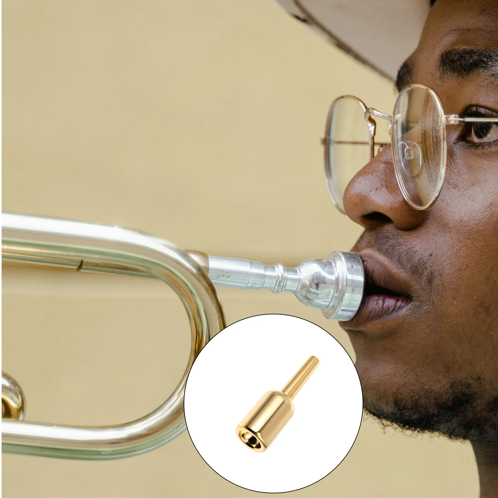 

British Gilded 7C Trumpet Parts Replacement Musician Instrument Accessory Player Professional Replacement Trumpet Mouthpieces