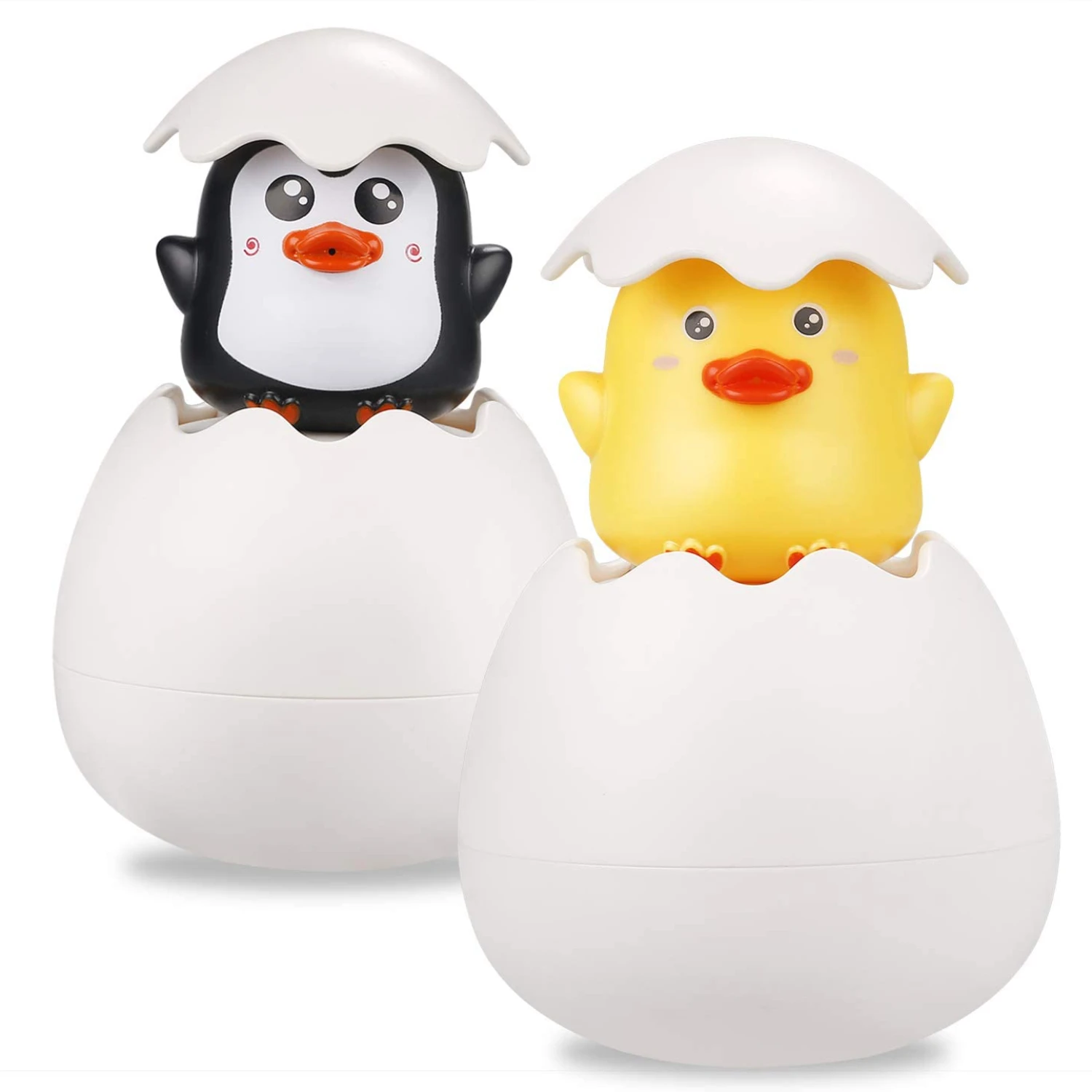 Милые яйца люка Детские Игрушки для ванны для малышей 1-3 сенсорные Детские Игрушки для ванны игрушки для бассейна игрушка для младенцев на день рождения пасхальные яйца подарок