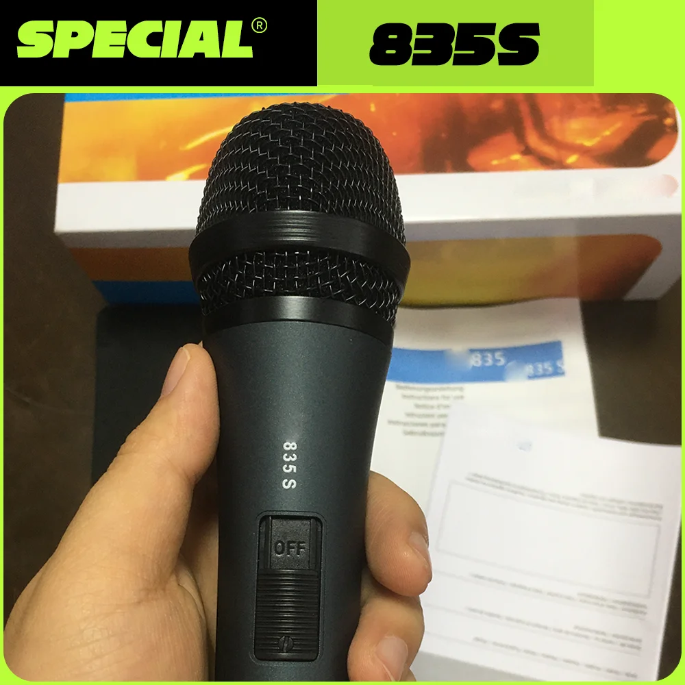 835 835S 유선 마이크 다이나믹 악기 마이크 전문가급 품질 라이브 공연 및 녹음용 다용도 마이크