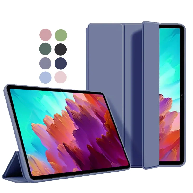 Estojo Magnético Macio em Tpu para Lenovo Suporte Dobrável Estojo para Tablet Xiaoxin Pad Pro 12.7 12 2023 P12 Polegada Tb371fc