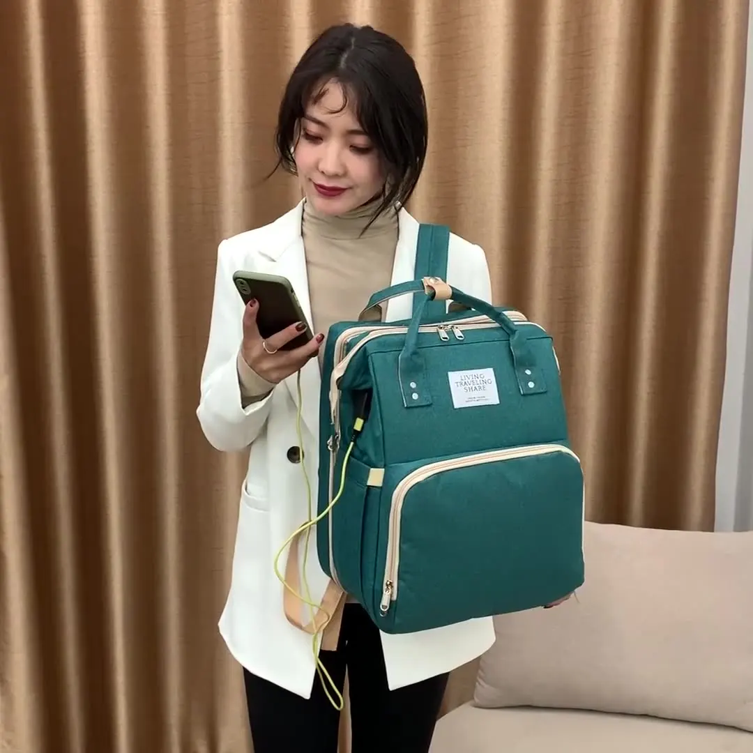 Designer Bags Luxury Baby Diaper Bag Bed Backpack For Mom Large Capacity  Nursing Bag for Baby Stuff Care Mochila carro bebe| | - AliExpress