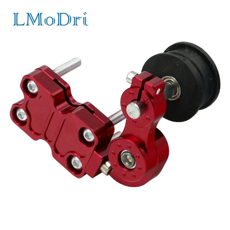 LMoDri Motorcycle CNC Modification Solid Color Chain Tensioner Aluminum Alloy Chain Automatic Adjuster Tensioners