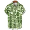 Coconut Tree Shirt For Men3d Printed Men's Hawaiian Beach Short Sleeve Casual Tops Tee Shirts Man Clothing Blouse Camisa 3