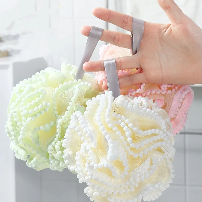 Soft-Mesh-Bath-Sponge-Balls-Skin-Cleaning-Brush-Shower-Puff-Body ...