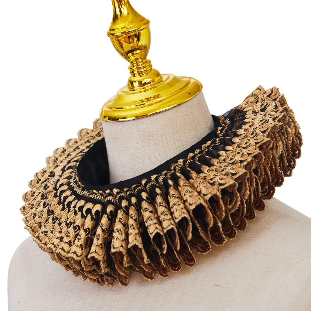 Elisabethanischer Rüschenkragen - Weißes Netz-Halsband Für Kinder-Cosplay & Viktorianische Kostüme