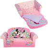 Minnie Mouse 3-in-1 Slumber Sofa Baby Lounger, Convertible Kids Couch, Sofa Bed & Foam Toddler Nap Mat with Attached Blanket 1