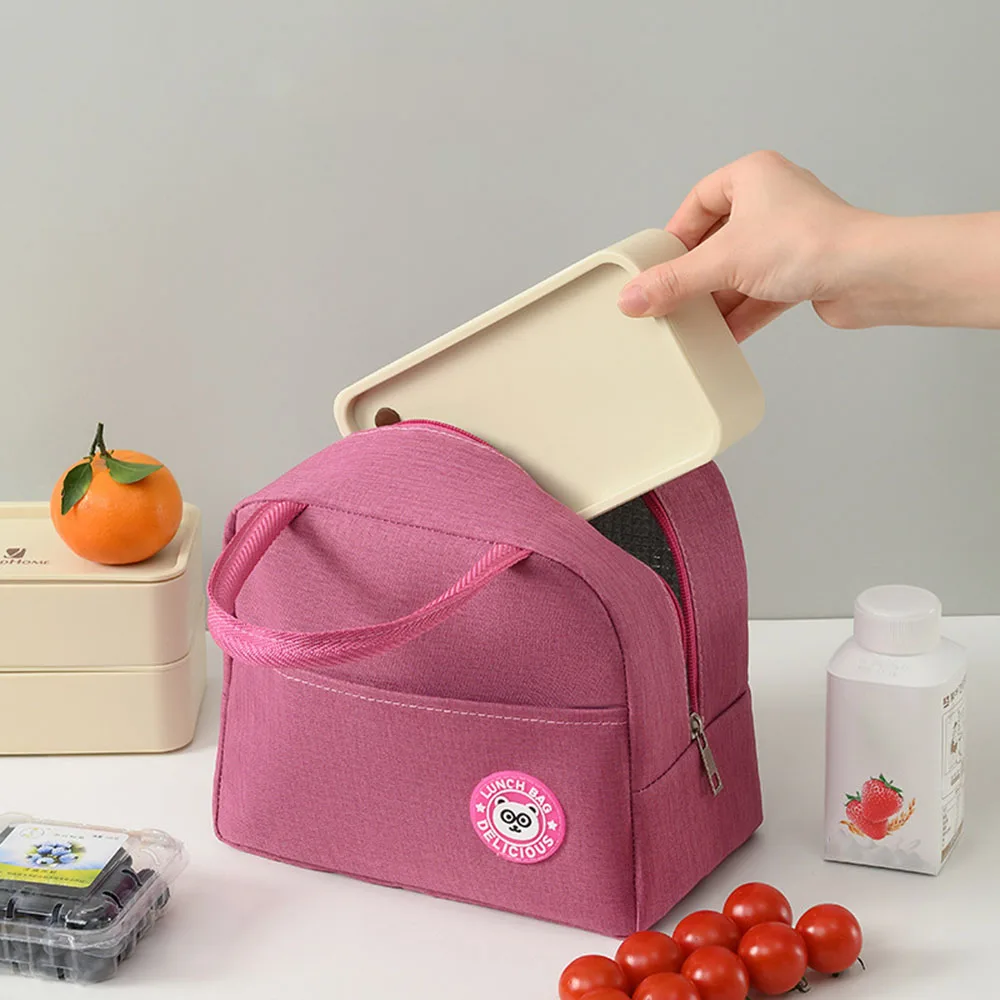 

Student Lunch Bag Thermal Insulation Picnic Bag Big Capacity Waterproof Lunch Bag Portable Keep Fresh Food Bag For Office Worker