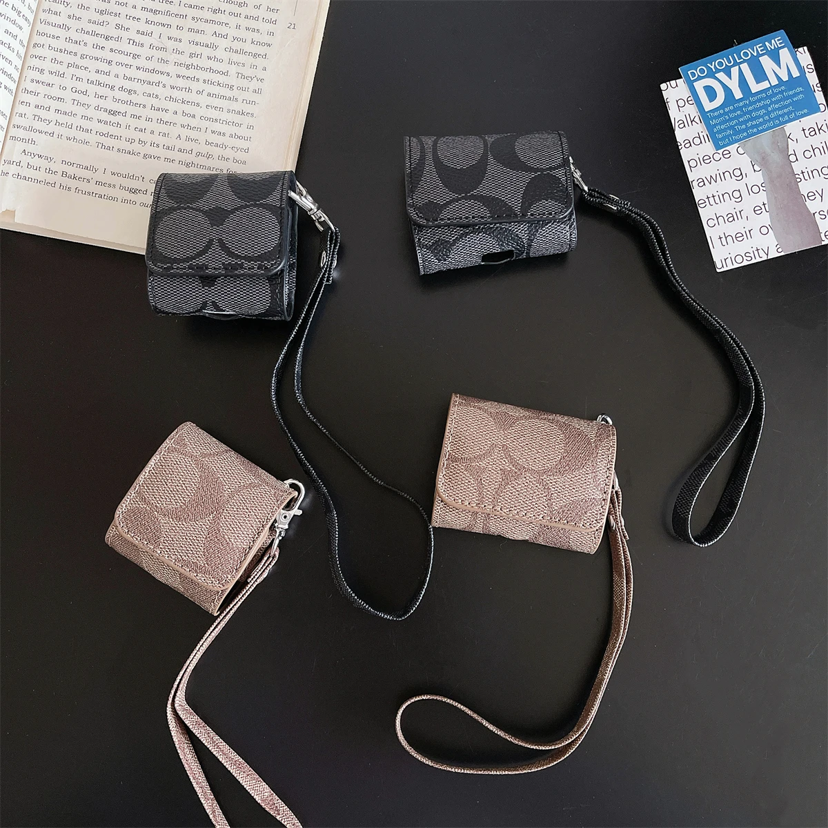 

It's a Printed Leather Case with Lanyards, Airpods Pro 2, Accessories, 2,3