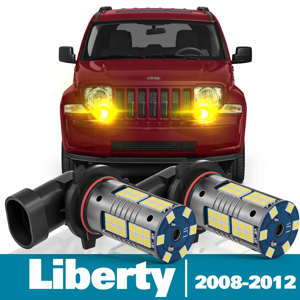 2pcs LED Fog Light For Jeep Liberty KK Accessories 2008 2009 2010 2011