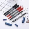Dual-Tip Marking Pen with Water-Based Ink in Red, Blue, and Black for Art and Drawing Outlines 1