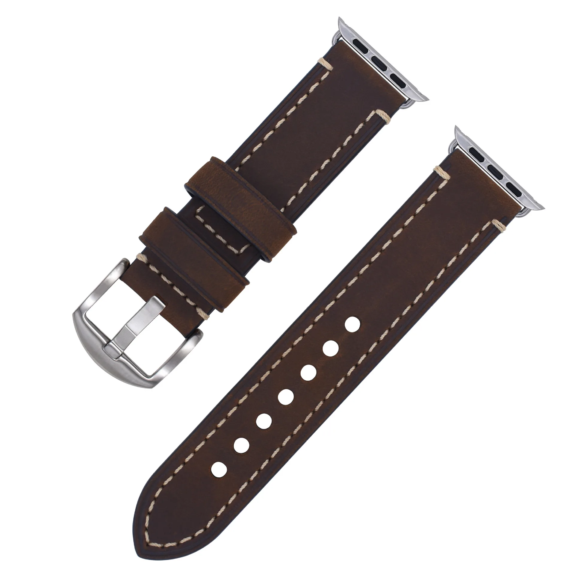 Applicabile All'Orologio Apple S7 Cinturino Per Orologio Apple Iwatch Strato Superiore Cinturino Per Orologio Con Fibbia Ad Ago In Pelle Di Cavallo Pa