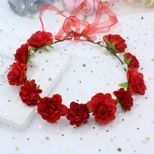 

Fashion Color Flower Headband Bridal Wedding Crown Hair Accessories Hair Band Headwear Hair Accessories Jewelry For Women