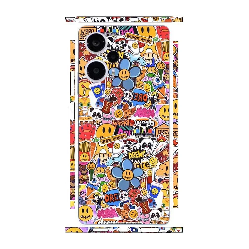 

Colorful Cartoon Skin For Xiaomi POCO F5 F5 Pro Back Screen Protector Film Cover Ultra Thin 3M Wrap Personal Sticker