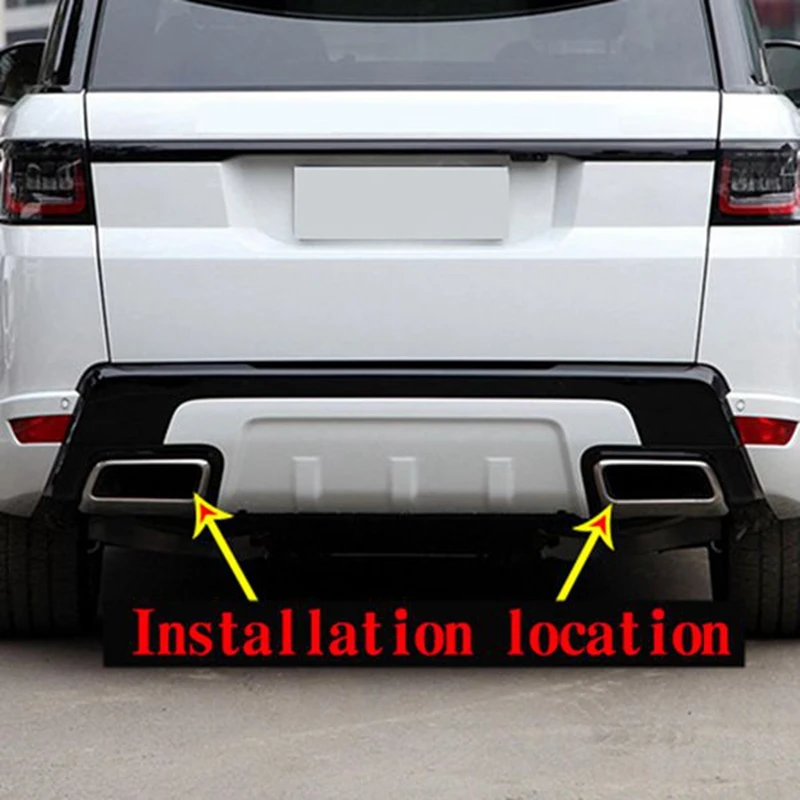 

Для Land Rover Range Rover Sport 2018 2019 (версия для бензина), крышка автомобильной выхлопной трубы, задние трубы, аксессуары для отделки