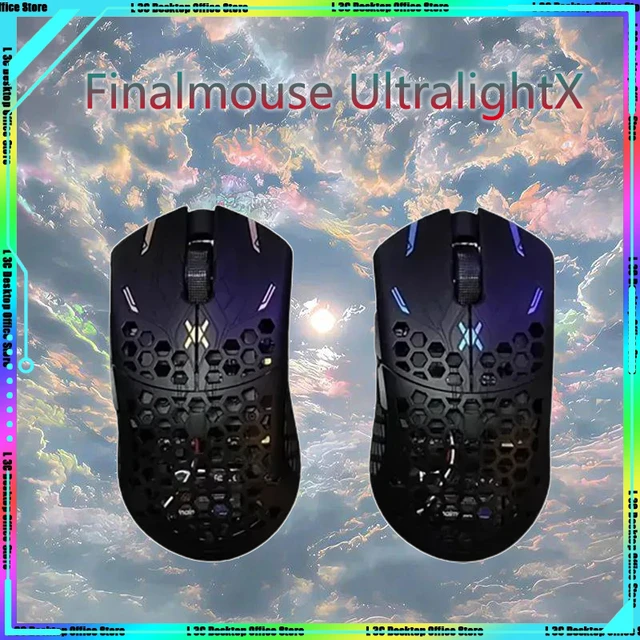 Finalmouse-超軽量デュアルモードワイヤレスマウス、混合炭素繊維素材 