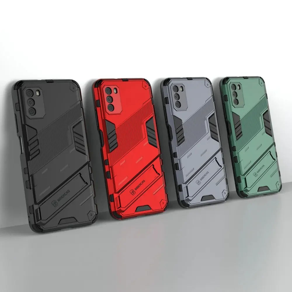 Poco Series Shockproof 360° Bumper Case with Punk Back Panel