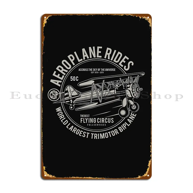 Aereo Riders Metal Sign Vintage Designer Garage Personalizzato Soggiorno Tin Sign Poster
