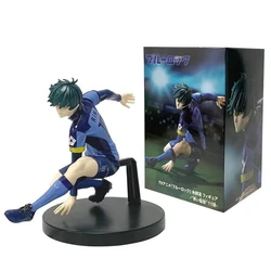 Blue Football Uniform Anime Figure - Nagi Seishirou & Itoshi Rin PVC Collectible Toy (13cm Blue With Box)