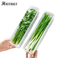 Boîte scellée au réfrigérateur pour cebolonnes, organisateur de bac à légumes, récipient de stockage au froid pour aliments frais 5