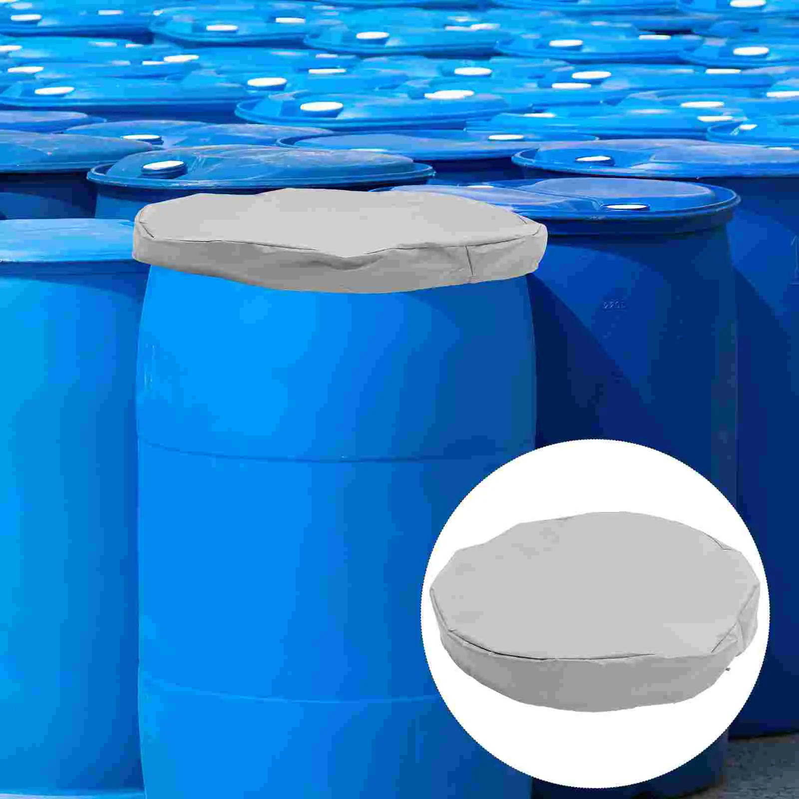 

Household Barrel Cover Daily Use Courtyard Oxford Cloth Bucket Cover Protective Cover for Water Bucket Rain Barrel Cover