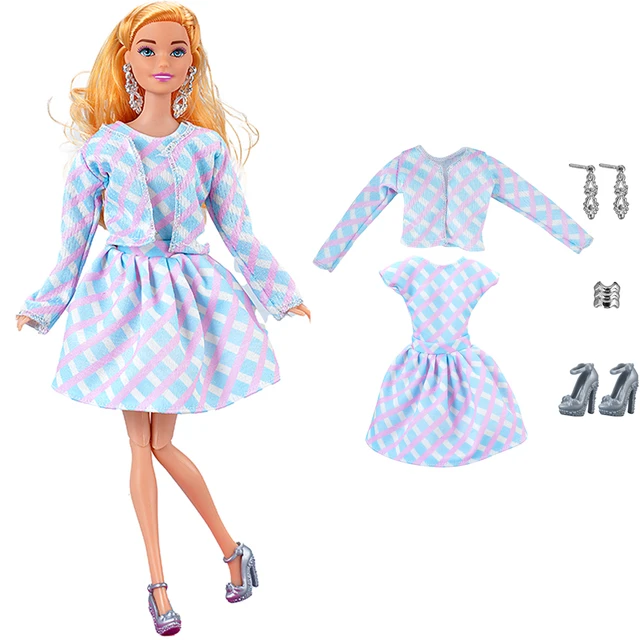 Barbie Ken Fashions Lot de 2 vêtements, 1 tenue et accessoire pour poupée  Barbie : robe à