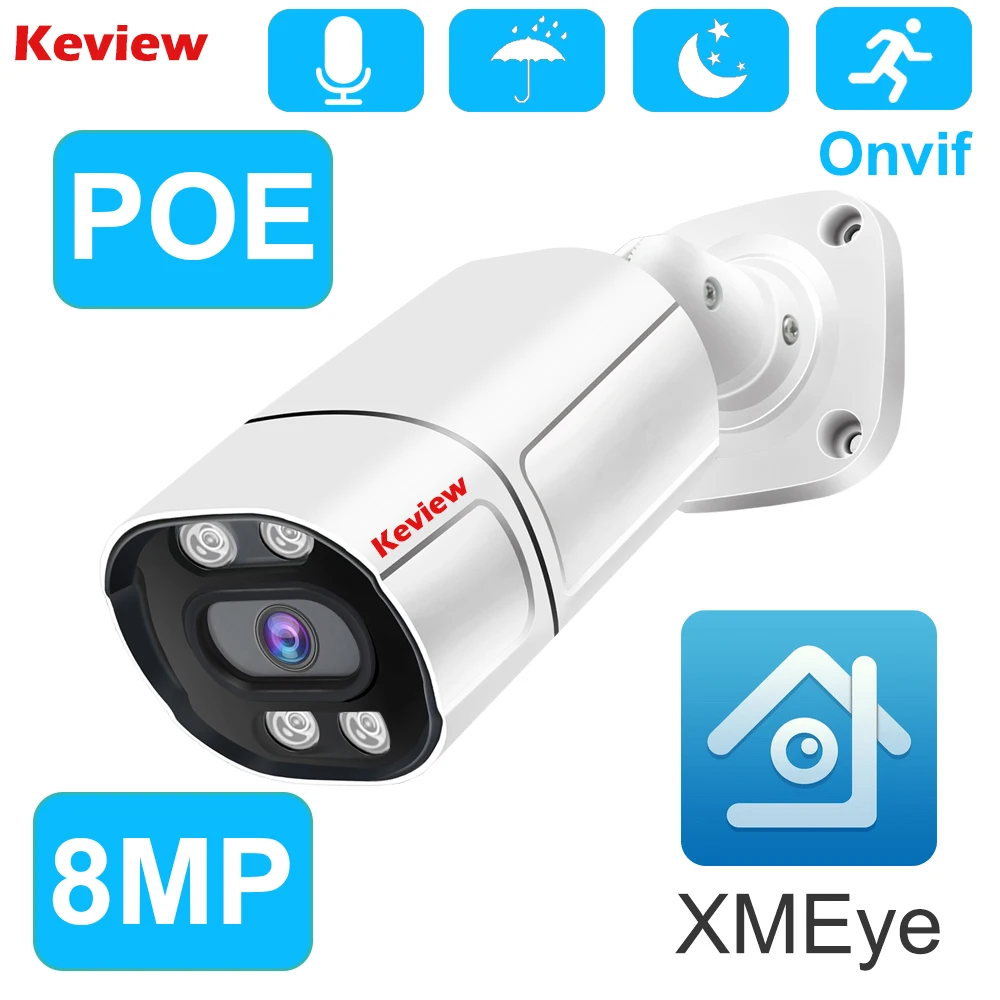 Poe Ip Camera Security Surveillance Camera Cctv Bullet P2p Motion
