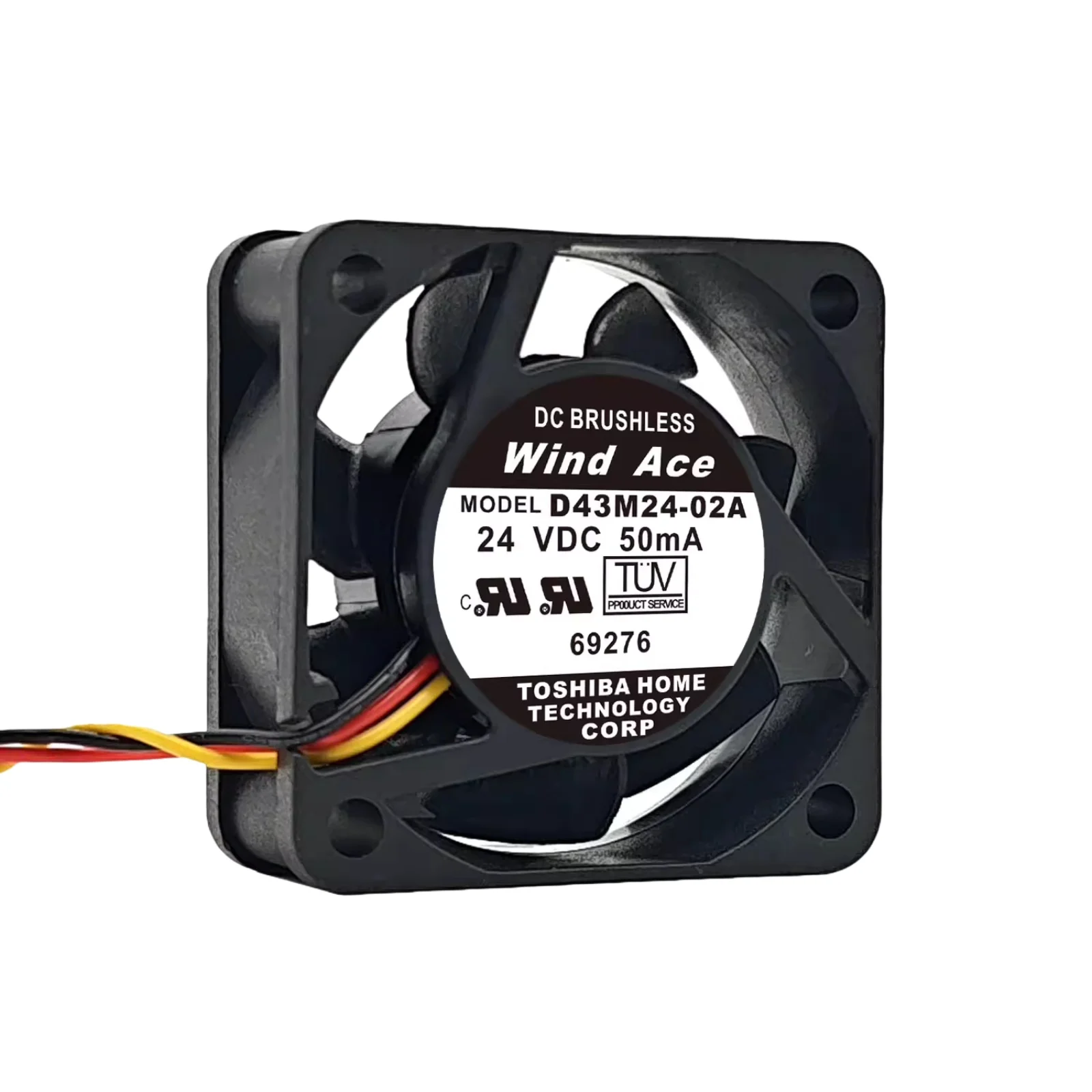 야스카와 D43M24-02A D43M24-01A 40x40x15mm 24V 0.05A 인버터 냉각 팬 3선식 DC 산업용 팬 G7/F7 VFD용