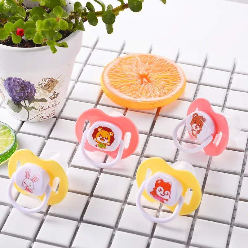 Baby Cartoon Animal Pacifier Set for Children Shower Gift Food Grade Silicone Newborn Teether Baby Pacifier