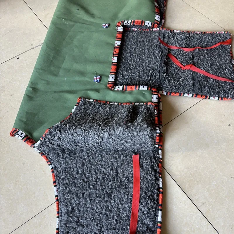 Horse Harness Equestrian Supplies Winter Thickened Bag Belly Waterproof Horsecloth plus Velvet Thickened Derka Dla Konia