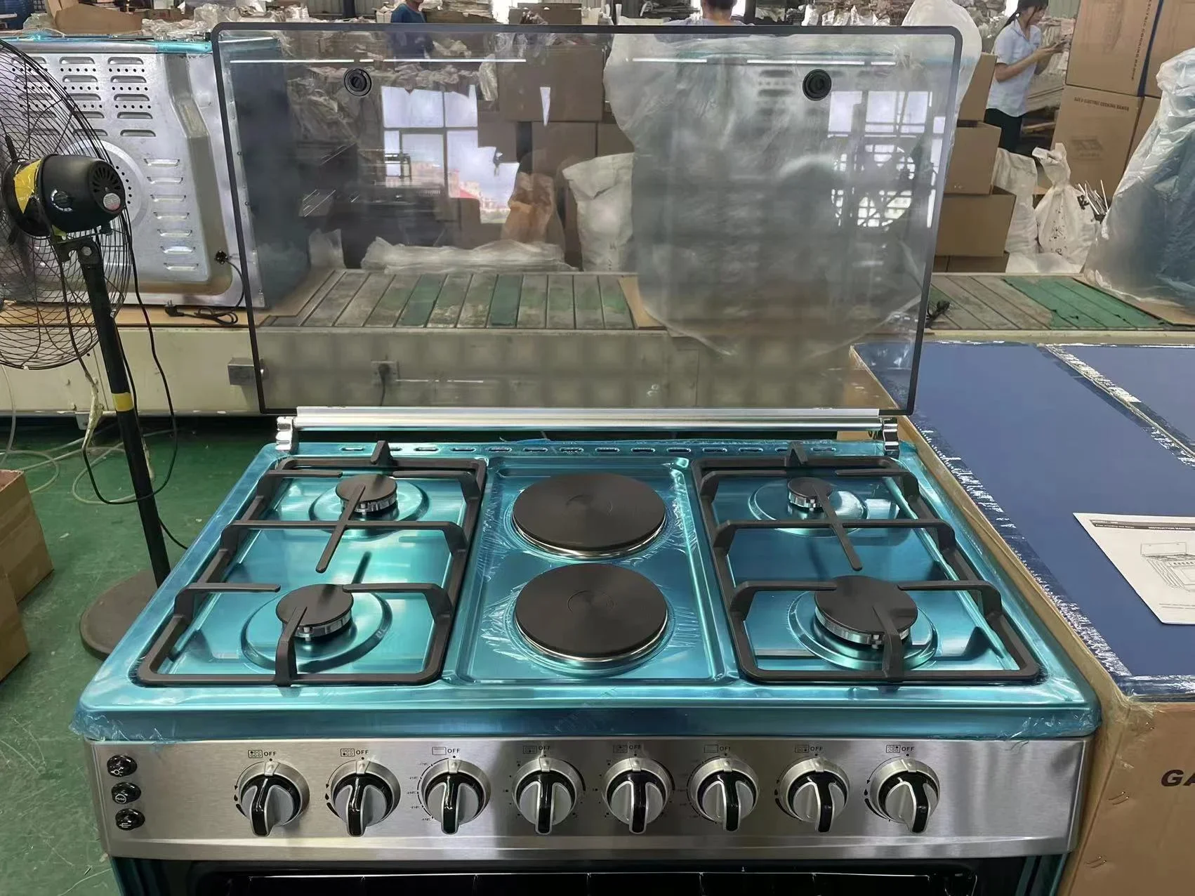 Hot Sale Baking Cooking Appliances Gas Range Free Standing Oven With Grill Four Burners Gas Stove Cooking Stove